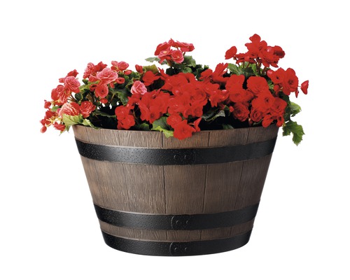Lafiora Jasmine bloempot, H 31 cm, Ø 52 cm, bruin