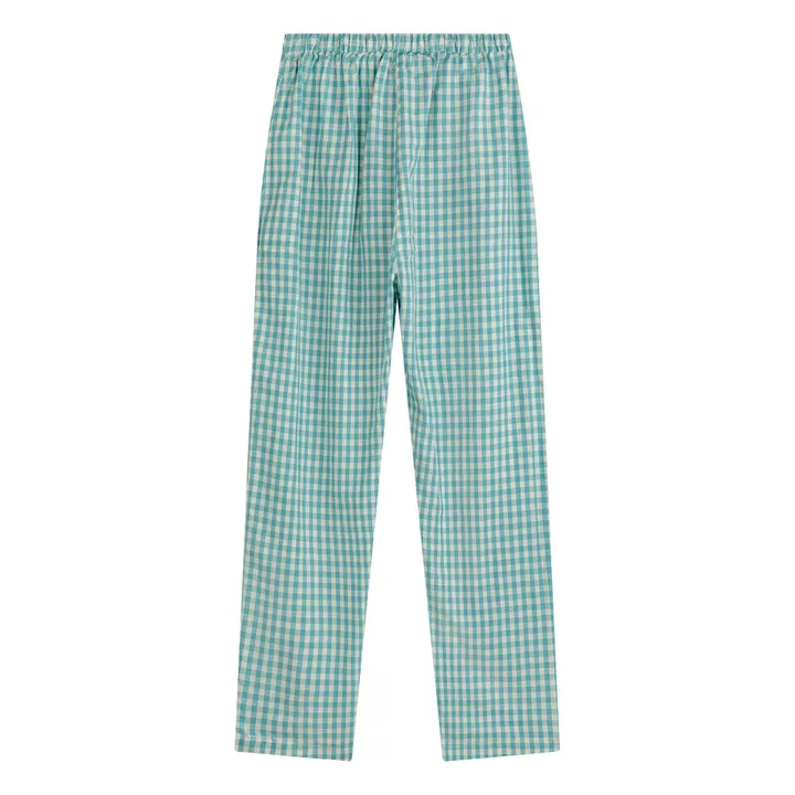 Bobo Choses Pantalon Loose Vichy - Collection Femme  | Bleu turquoise