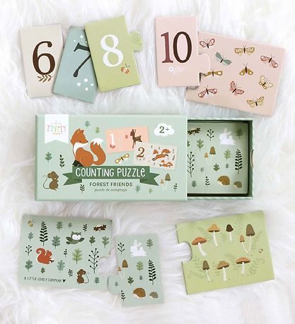 A Little Lovely Company T?llepuslespil 1-10 - Forest Friends