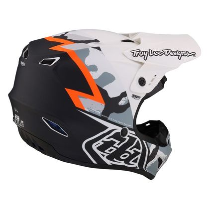 Casque cross TroyLee design GP VOLT 2024 - Blanc / Noir