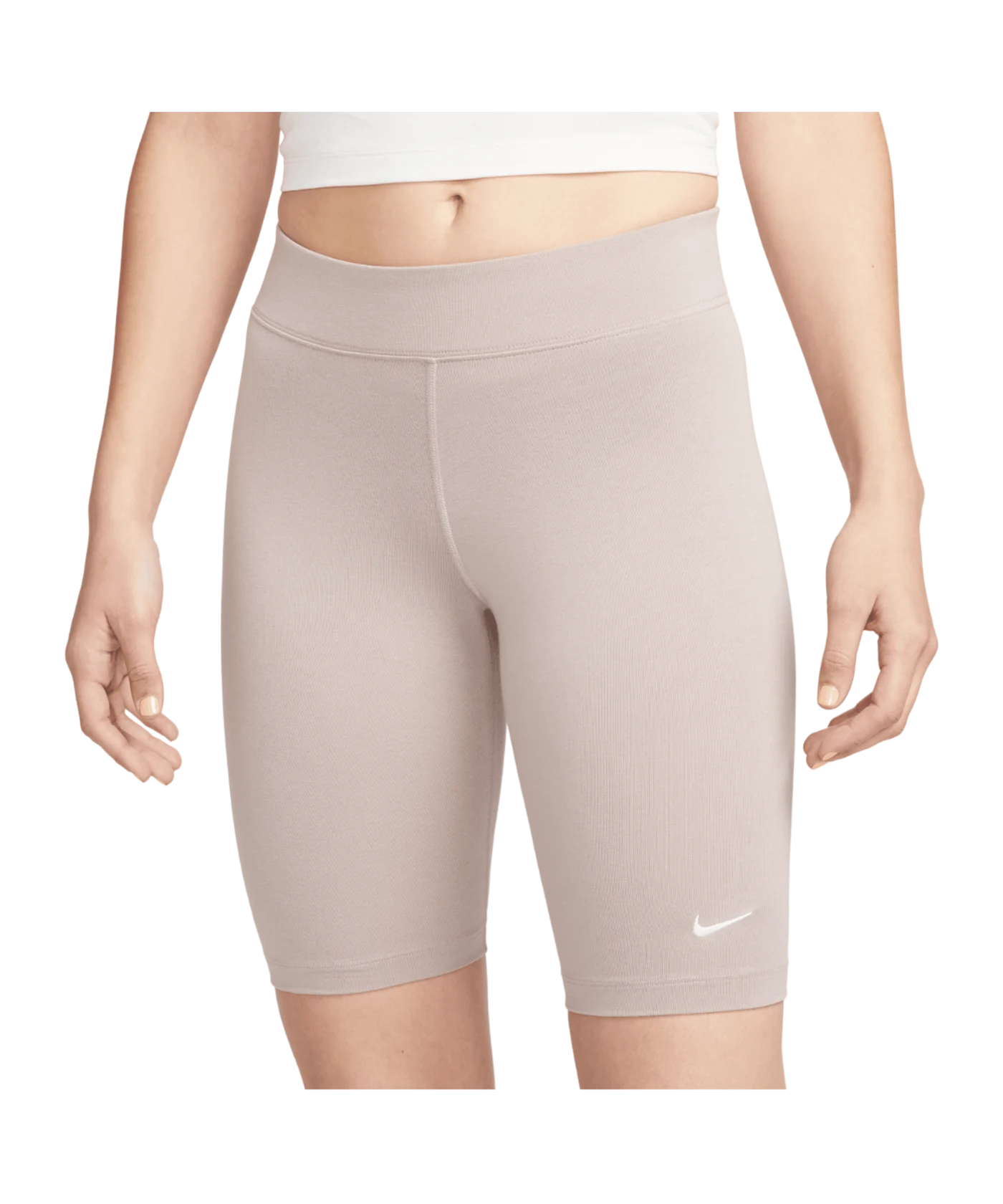 Nike Essentials Bike Short Damen Beige Weiss F272