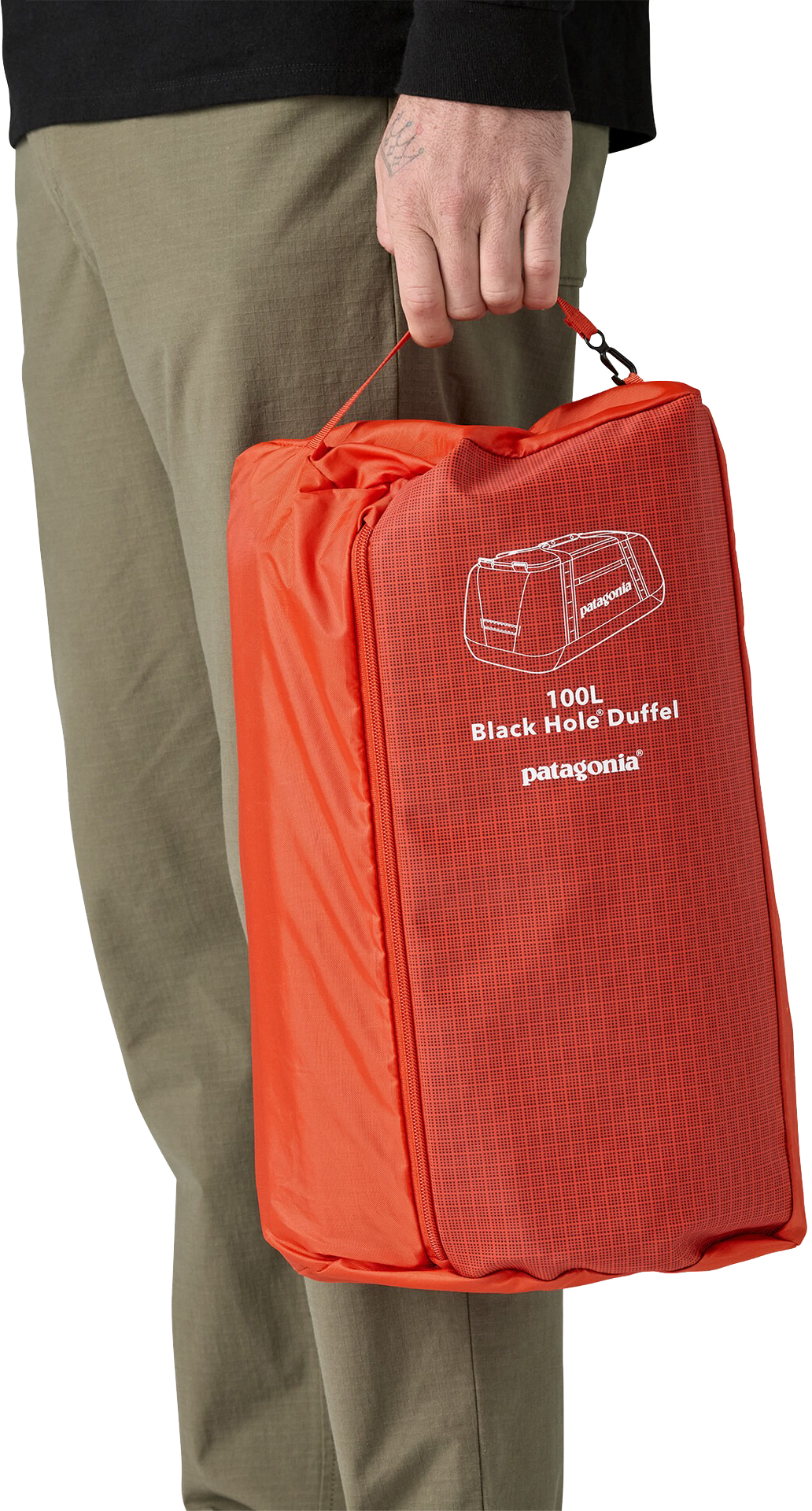 Black Hole Duffel 100L Pollinator Orange
