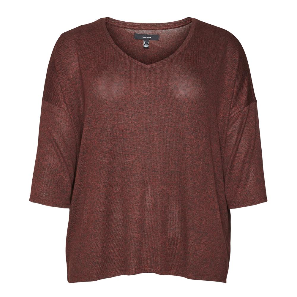 Vero Moda Pull Rouge Femme Vero Moda Curve Brianna 3/4