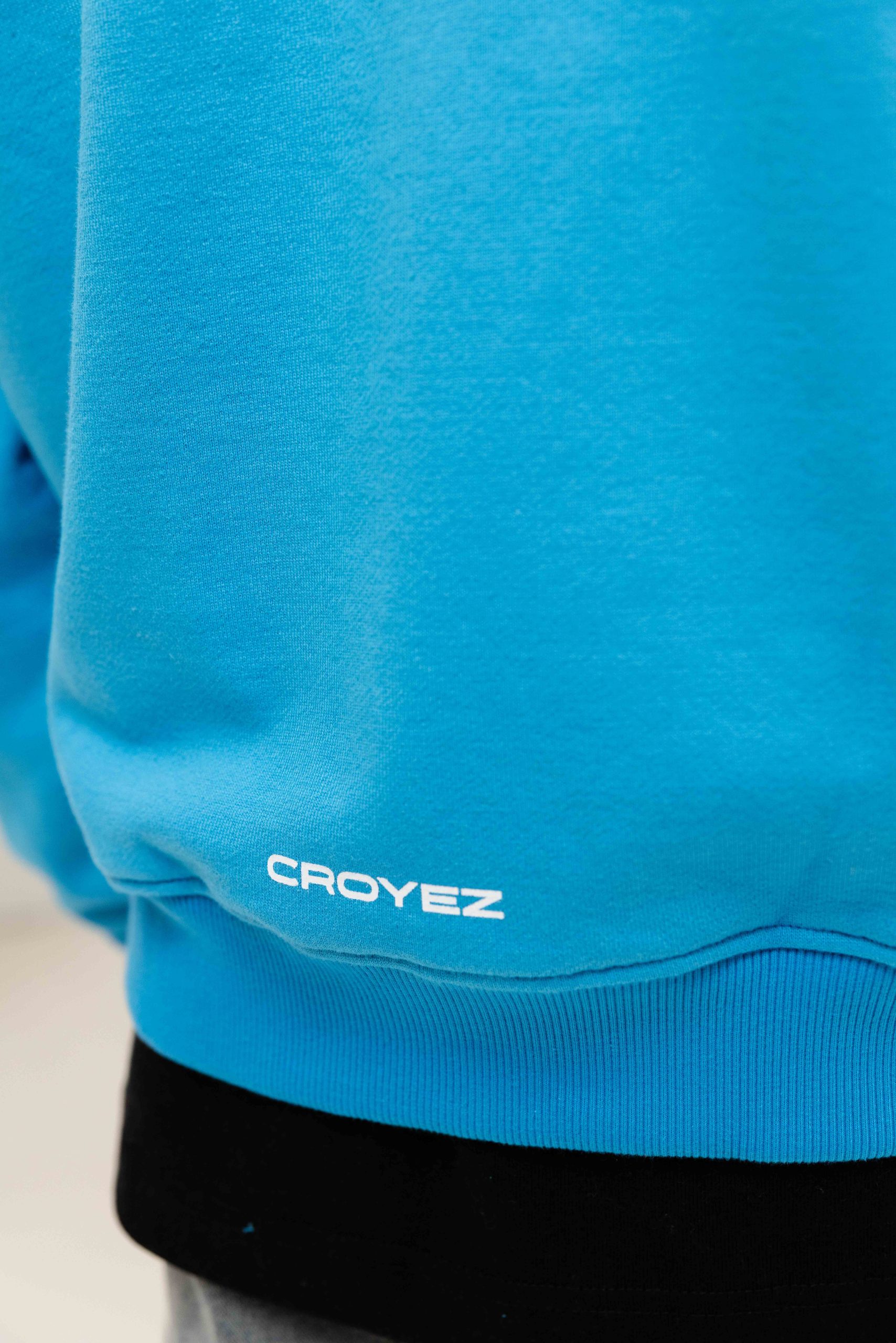 Croyez Kiss Me Like Zip Hoodie Heren Blauw