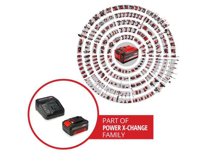 Einhell Akku und Ladegerät Power-X-CHANGE Starterkit 18 V 4 System-Schnellladegerät und Li-Ion Systemakku