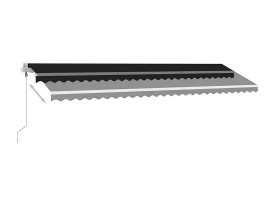 Auvent automatique sur pied 600x300 cm Anthracite
