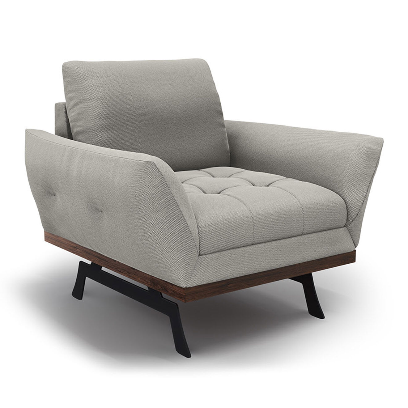 CXL by Christian Lacroix Fauteuil Olivier gris clair - 95x95x87 cm