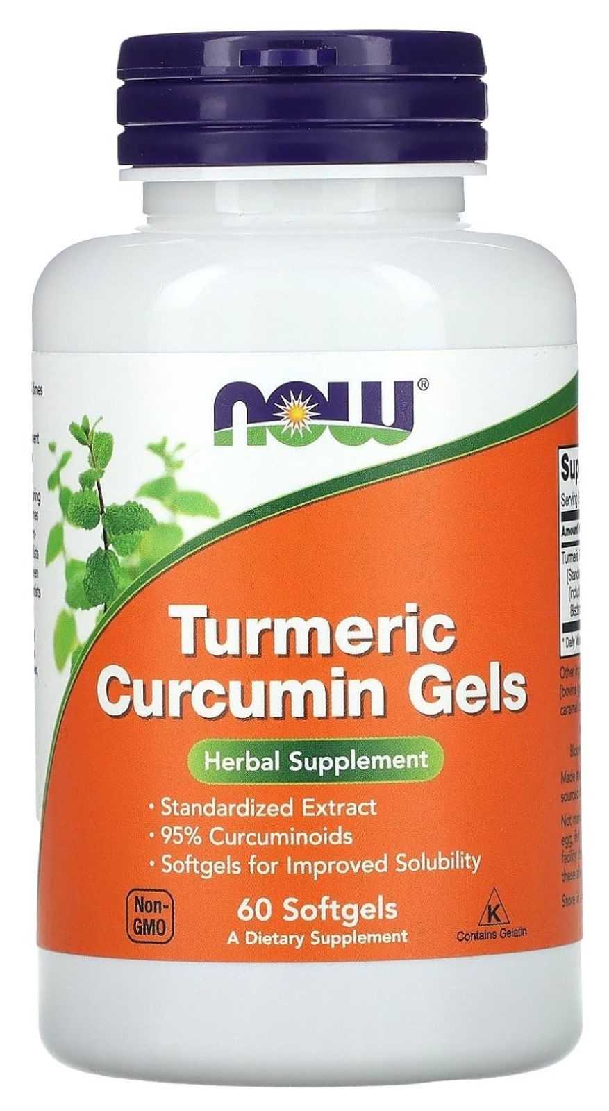 NOW Foods Cúrcuma Curcumina 120 cápsulas gelatinosas