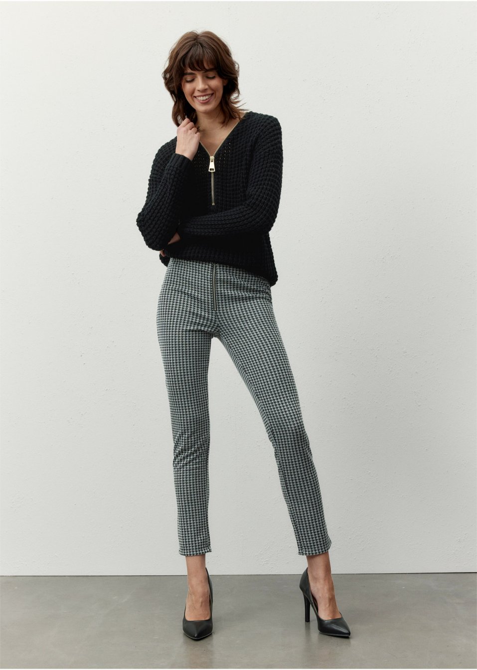 Legging à fermeture zippée