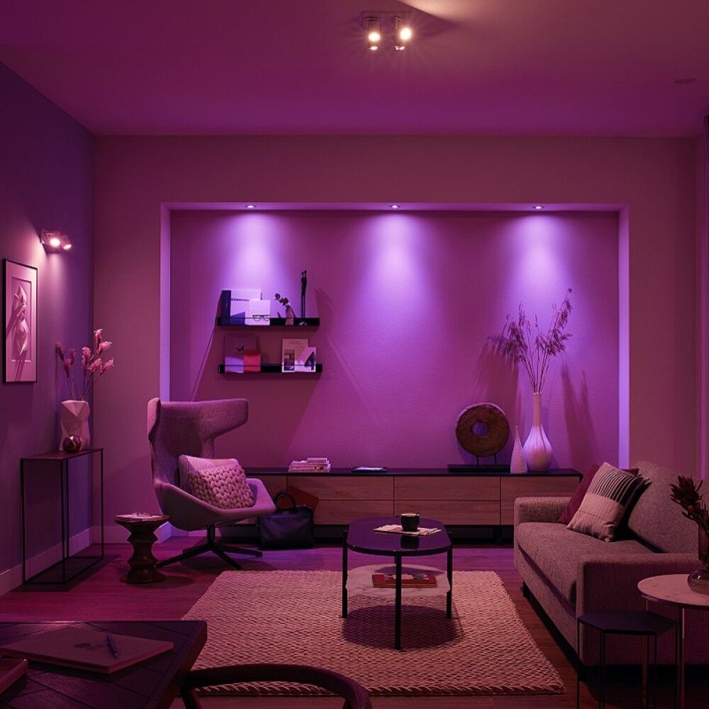 SPOTLAMPE PHILIPS HUE ARGENTA 2XGU10 5,7W HVIT