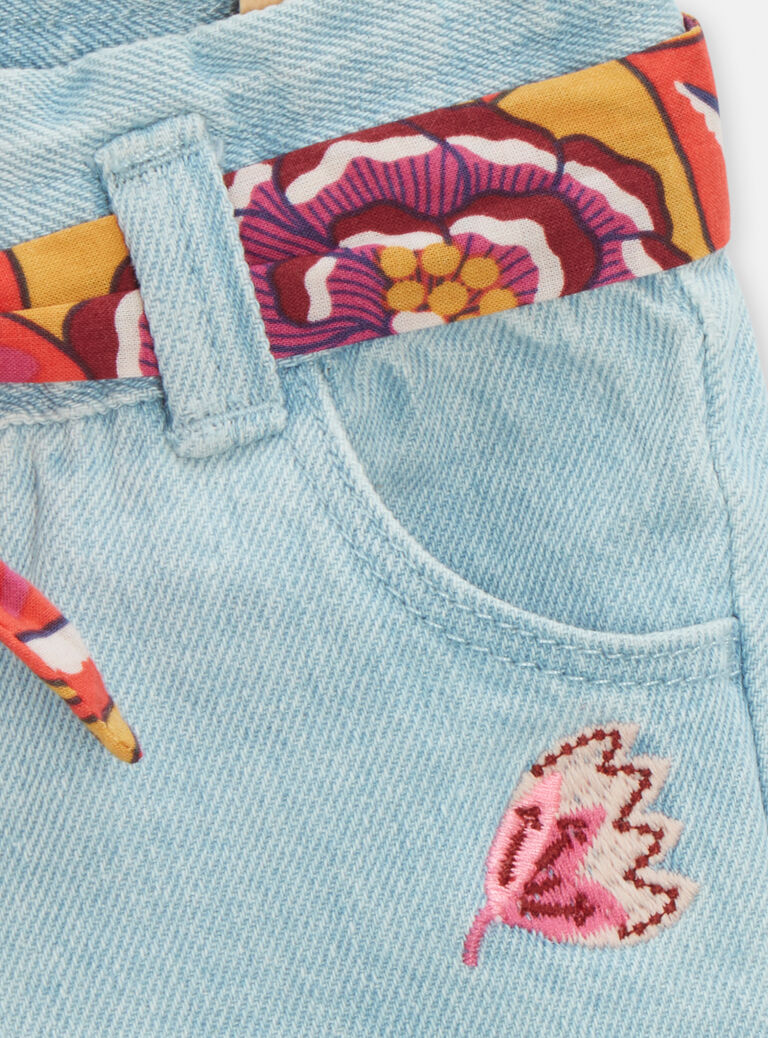 Short en denim pour bébé fille