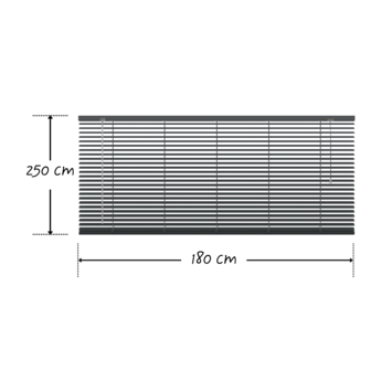 KARWEI aluminium jaloezie 25 mm antraciet (kleurnr. 226) 180x250 cm (bxh)