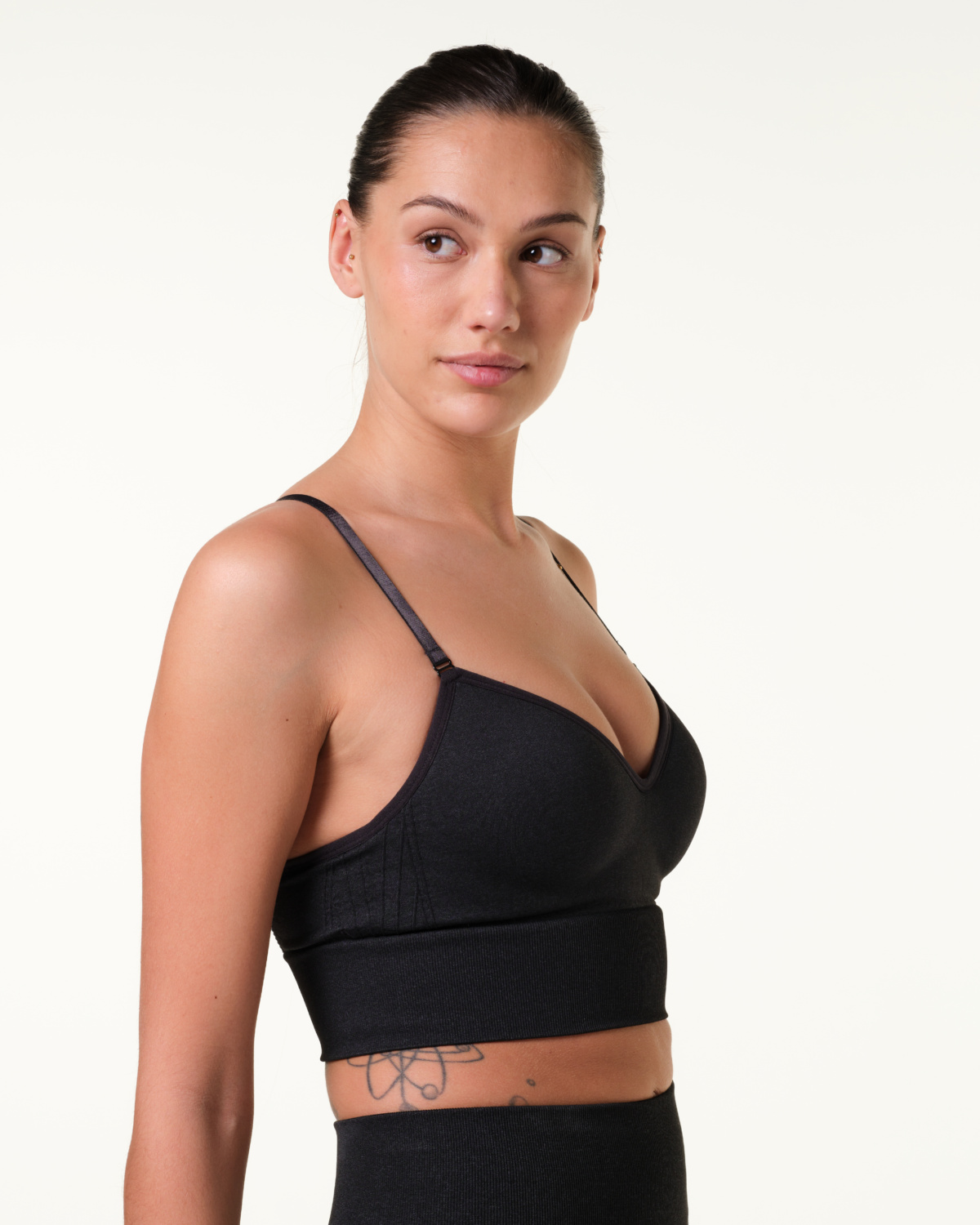 LEVITY Eclipse Mesh Seamless Push Up Bra Blue Ink Marl