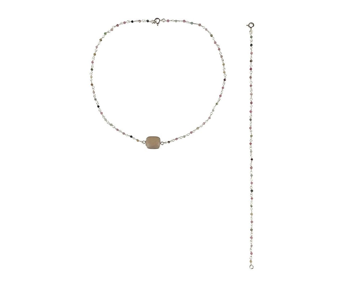 Choker et bijou de dos Vinyasa Argent