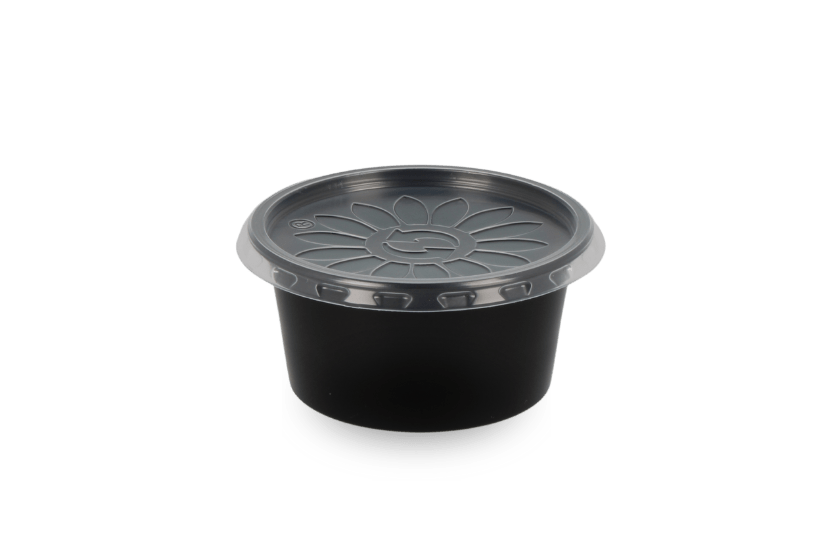 Rond bakje 80cc Ø70mm Zwart