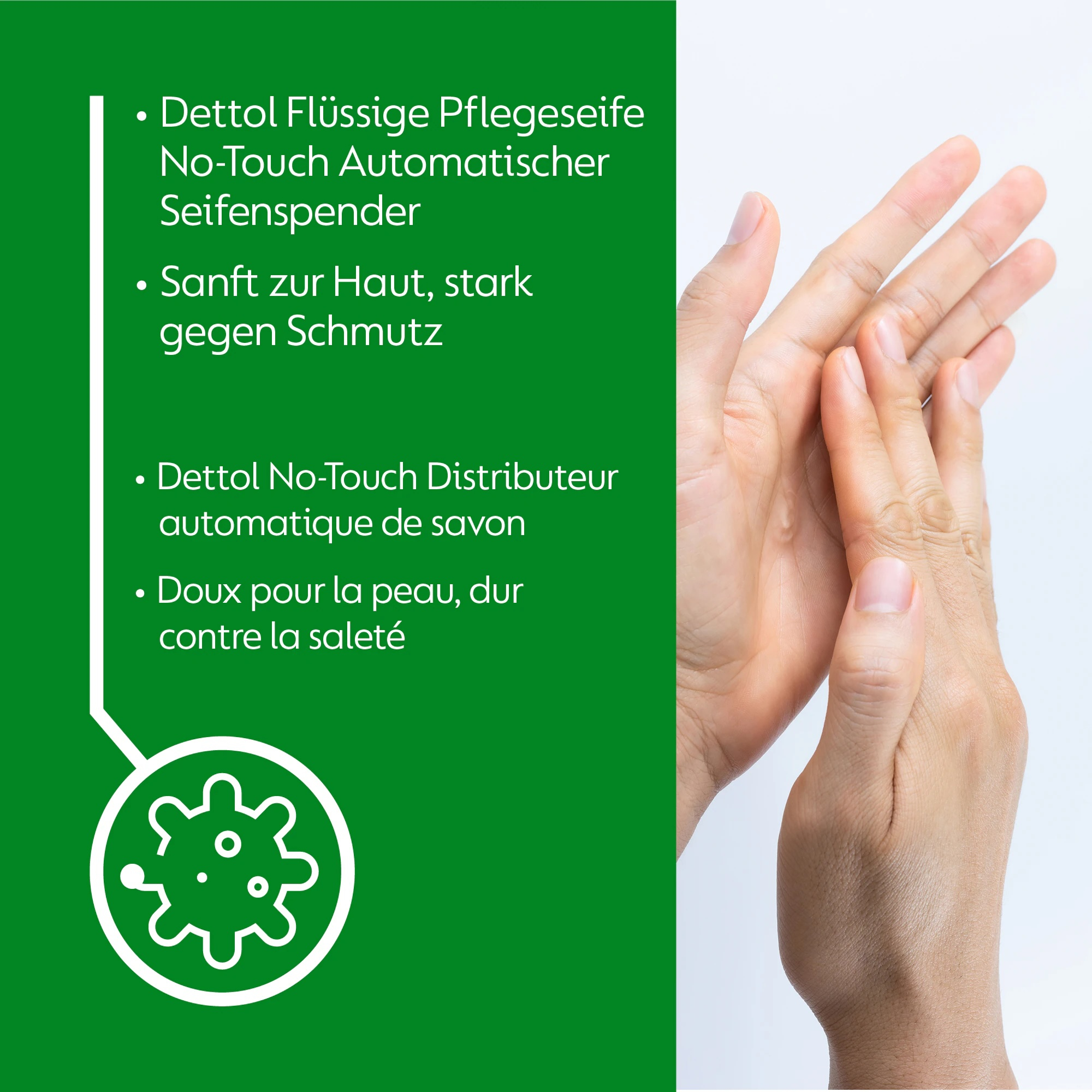 (250ml) No-Touch Starter Set Automatischer Seifen Spender inkl. Aloe Vera Flüssigseife Hand Seife Batteriebetrieben (3078579) - Weiss