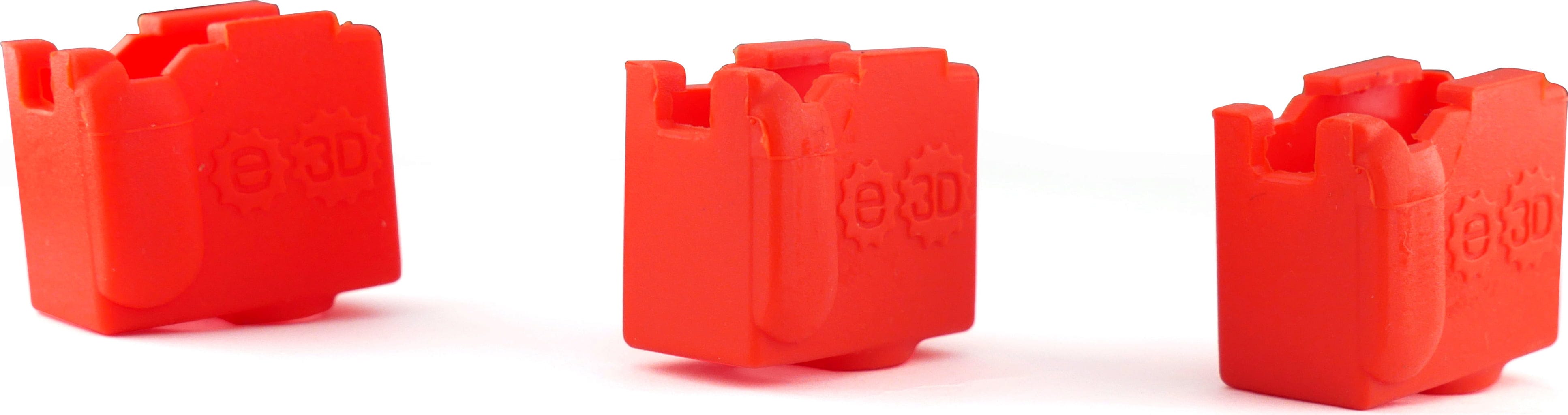 E3D  Volcano Silikon Socken, 3er Set    Schützen und isolieren Sie Ihren Volcano Heizblock und Düsen!