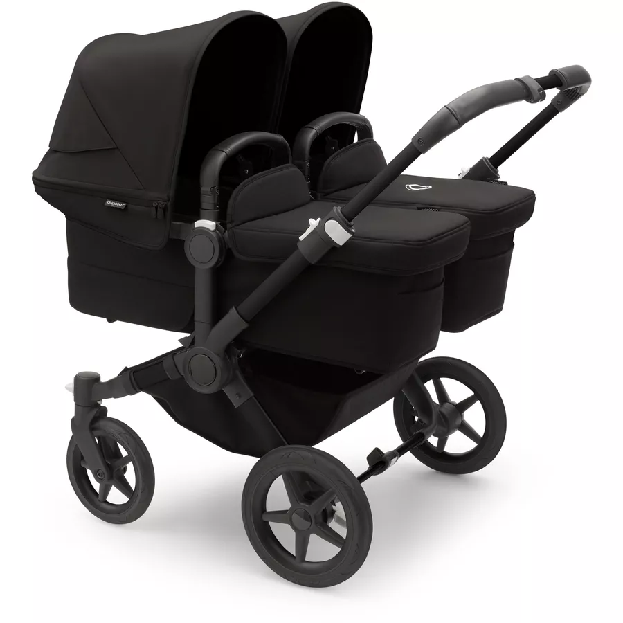 bugaboo Zwillingswagen Donkey 5 Twin Complete BlackMidnight Black