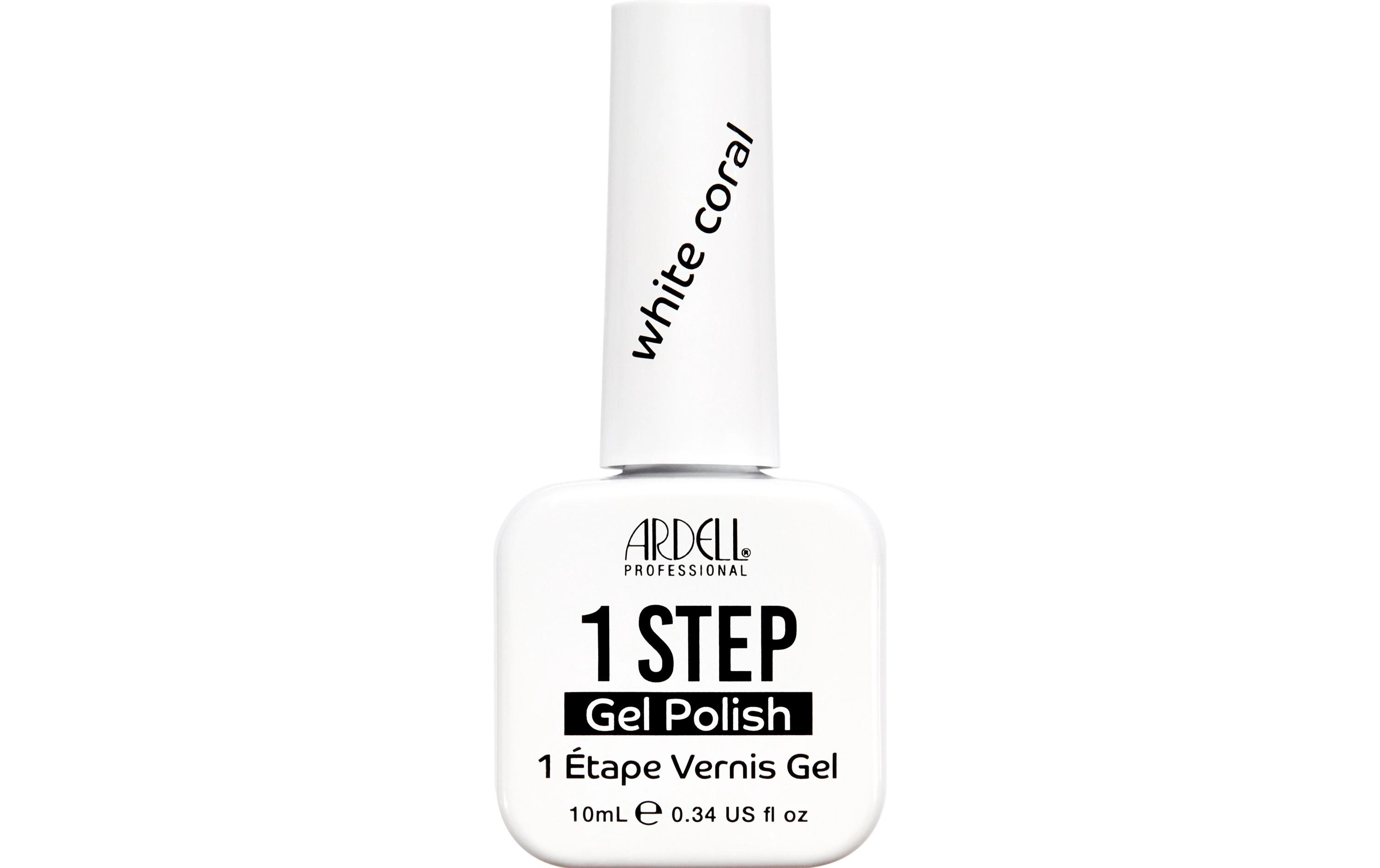 Nagelgel 1 Step Gel White CoralSchnell trocknender UV-Lack, leuchtende Farben