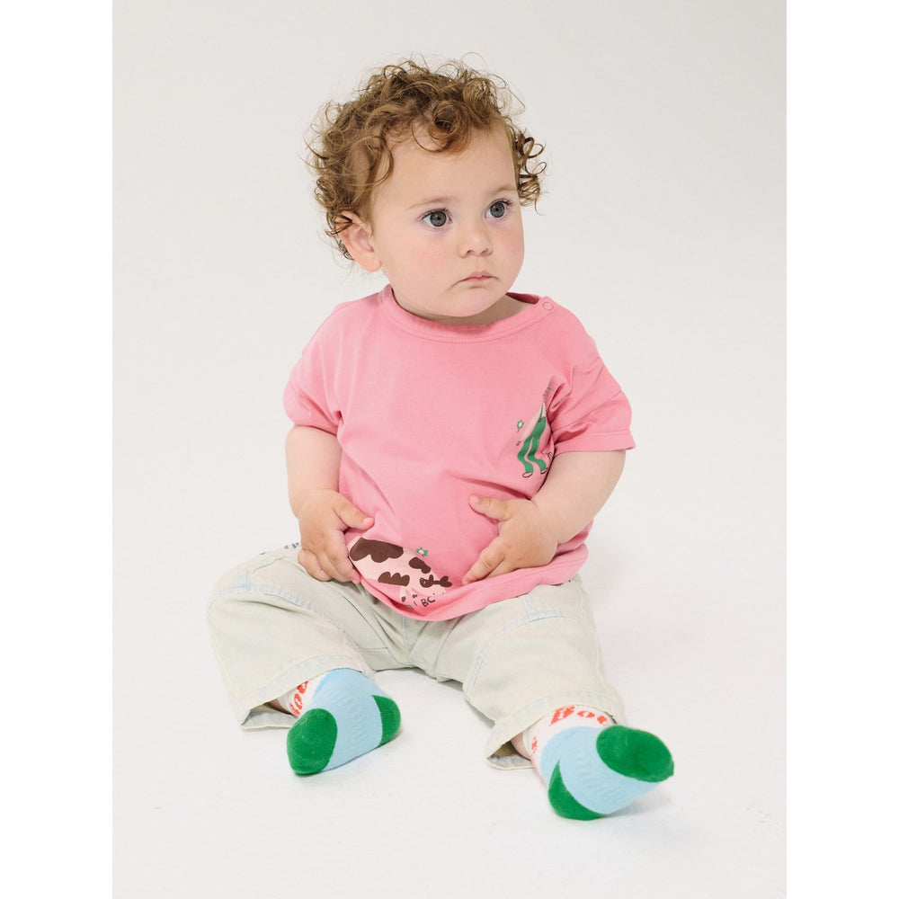 Køb Bobo Choses Pink Farm Adventure T-Shirt