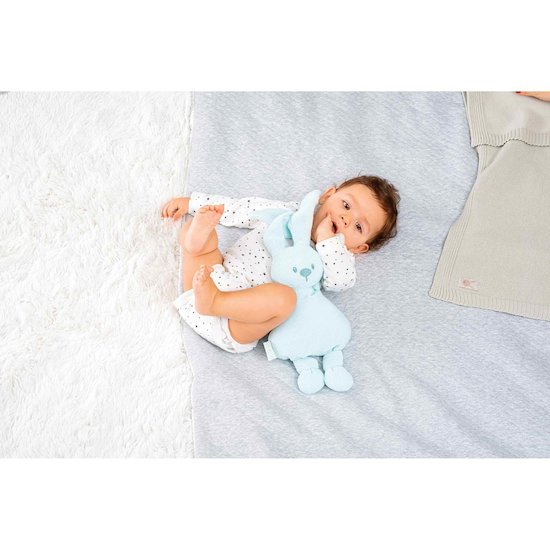 Lapidou peluche lapin tricot   Menthe        de               Nattou
