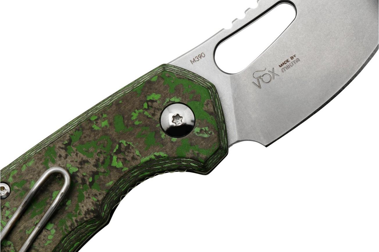 MKM Isonzo FX03-3CJ Clip Point Stonewashed, Jungle Wear Carbon Fiber zakmes, Jesper Voxnaes design