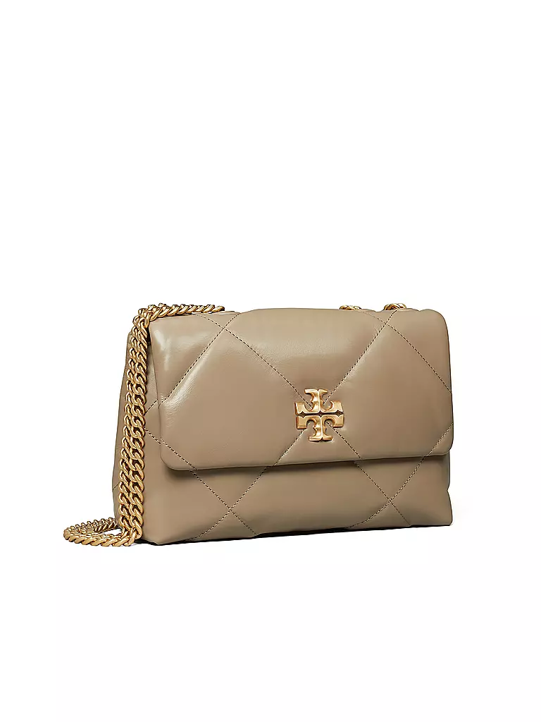 TORY BURCH Ledertasche - Umhängetasche KIRA DIAMOND Small beige