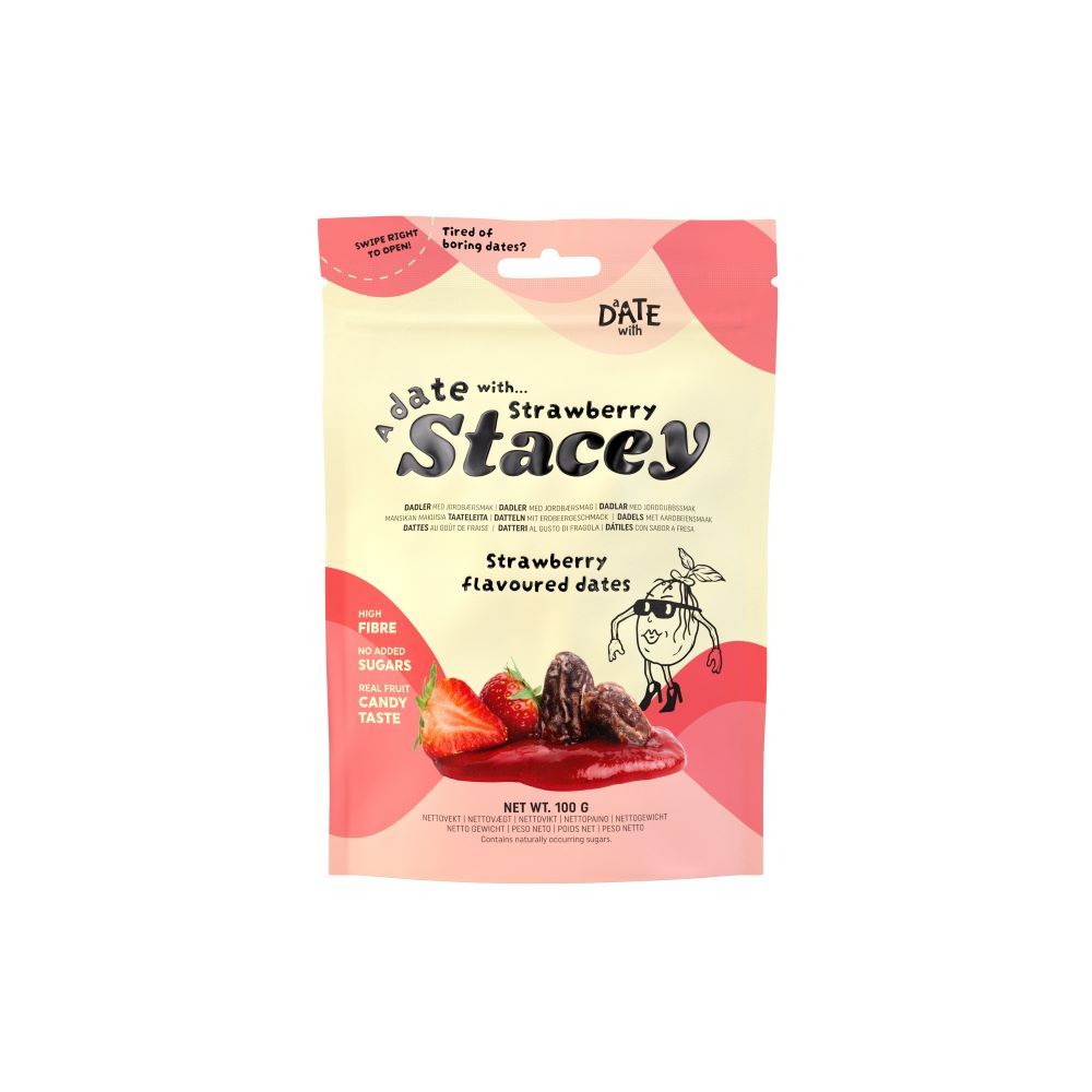 Strawberry Stacey dadler (med smak av jordbær)