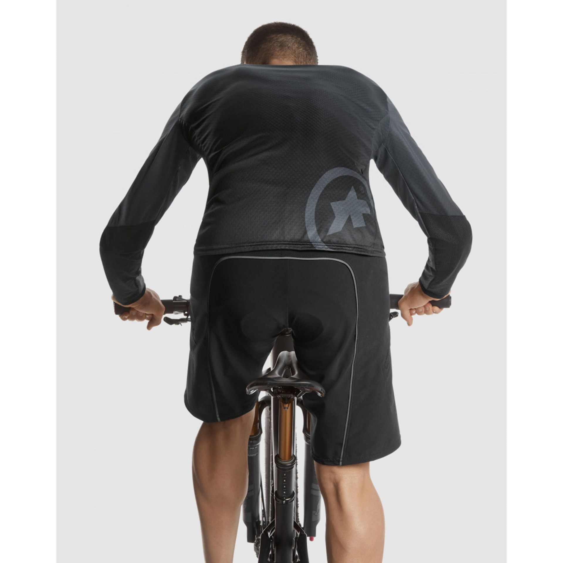 Assos Trail T3 MTB Fietsshirt Lange Mouwen Donkergrijs/Grijs Heren