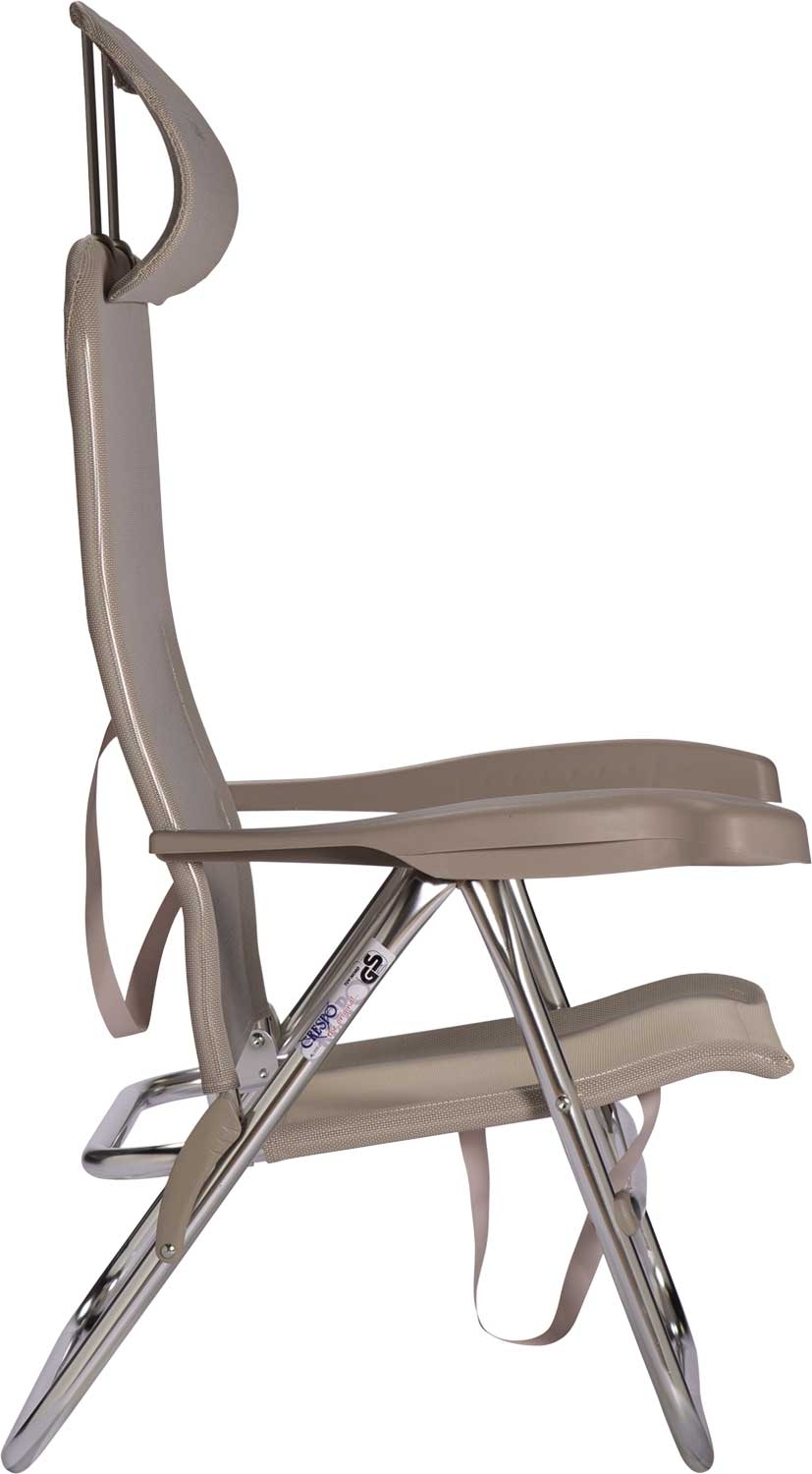 Crespo AL-205 Compact Beach Chair Strandstuhl beige