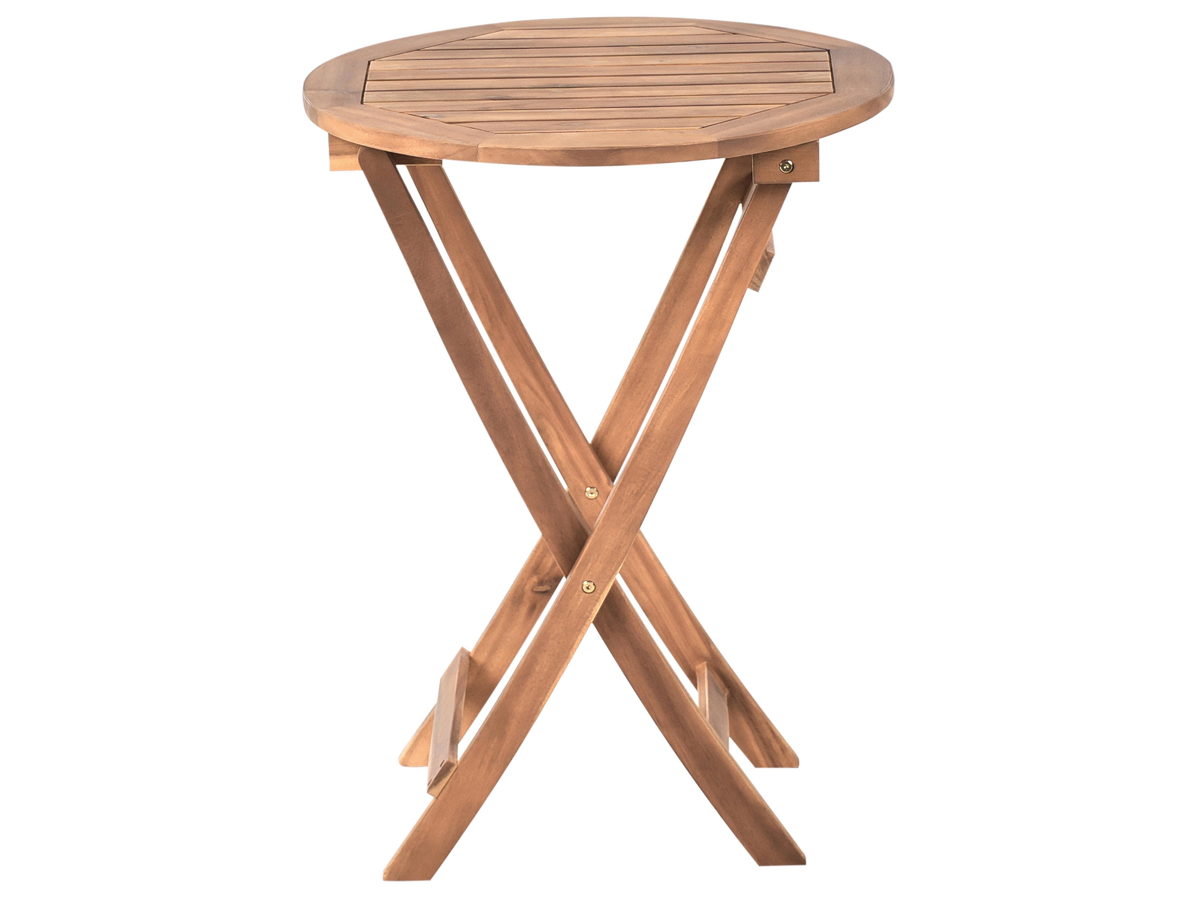 Bistroset RIVAROTTA Acaciahout Bruin/zwart