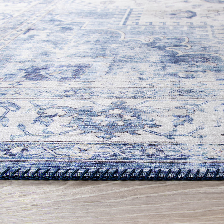 Vintage vloerkleed - Lago Blauw | Hoge kwaliteit