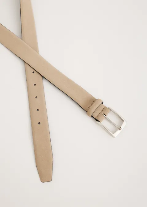 Suede riem zand (ZAND)