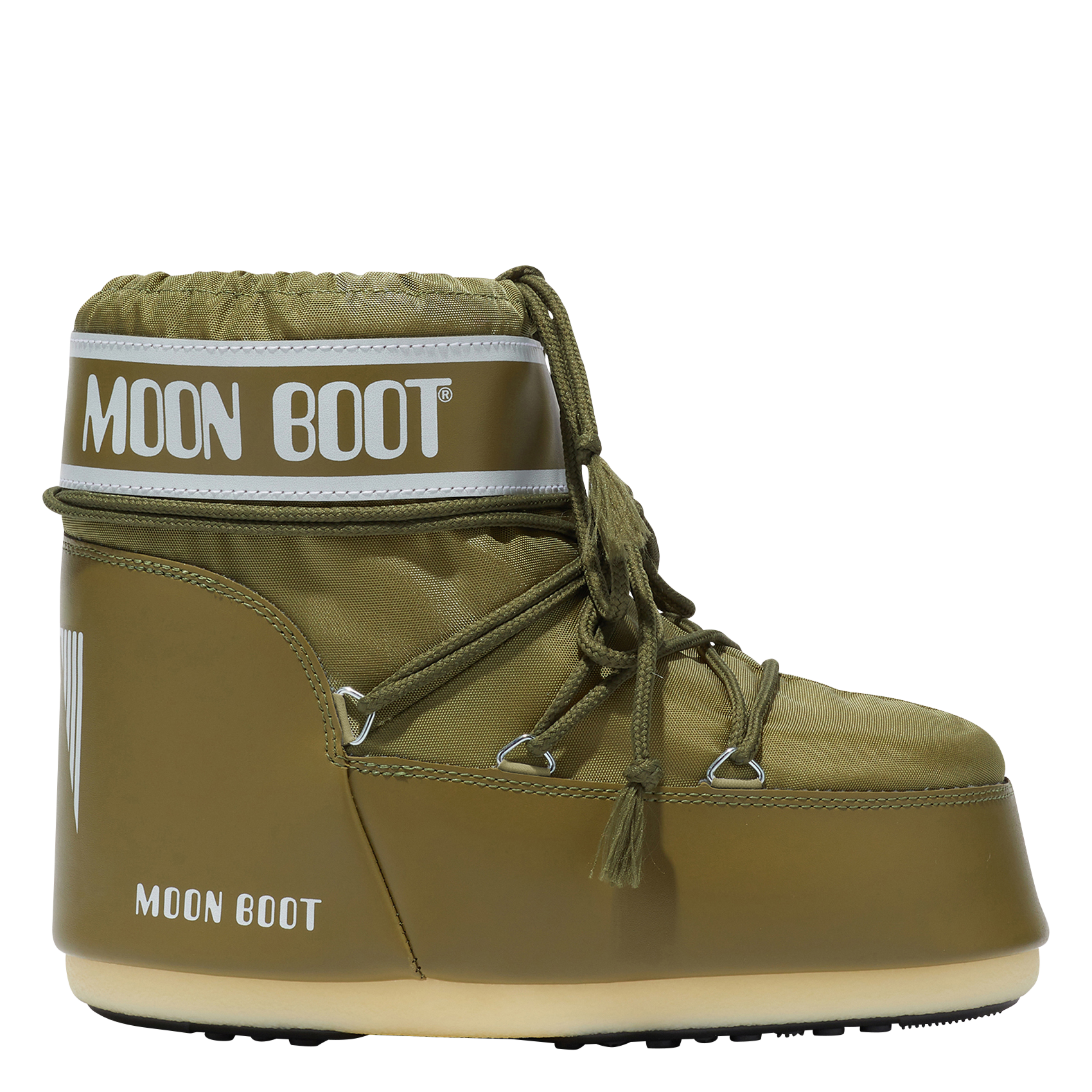 MB ICON LOW NYLON - Bottines à lacets | Kaki