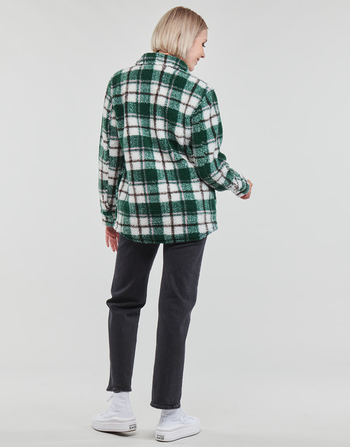 Volcom - SILENT SHERPA JACKET Verde / Blanco