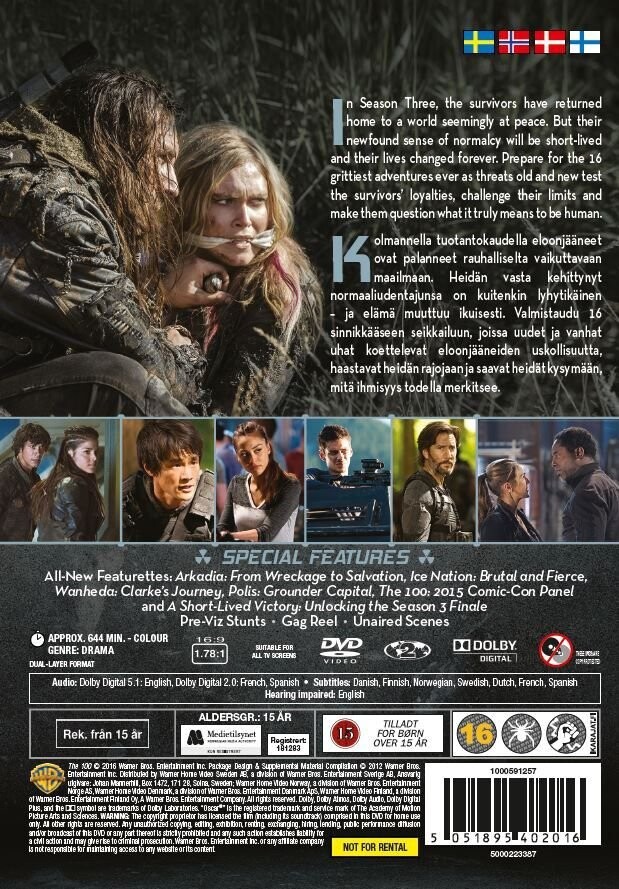 The 100 - Sæson 3 - DVD