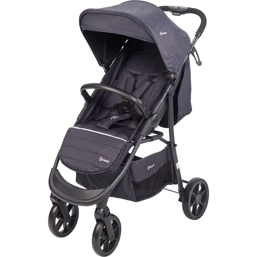 babyGO Kombikinderwagen 3 in 1 Black