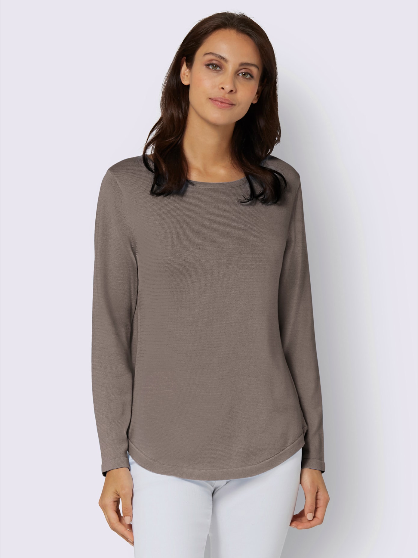 Pull femme basique élégant en coton pima