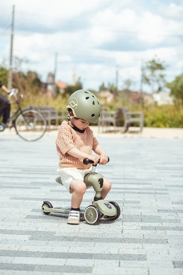 Scoot and Ride - 2 i 1 Balance Cykel/ Scooter - Oliven