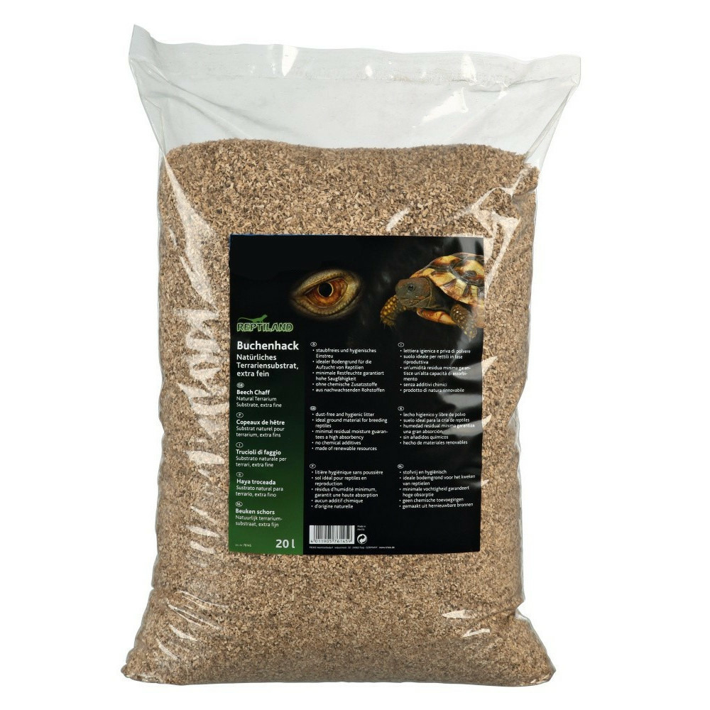 Copeaux de hêtre 20 litres substrat naturel extra fin pour terrarium