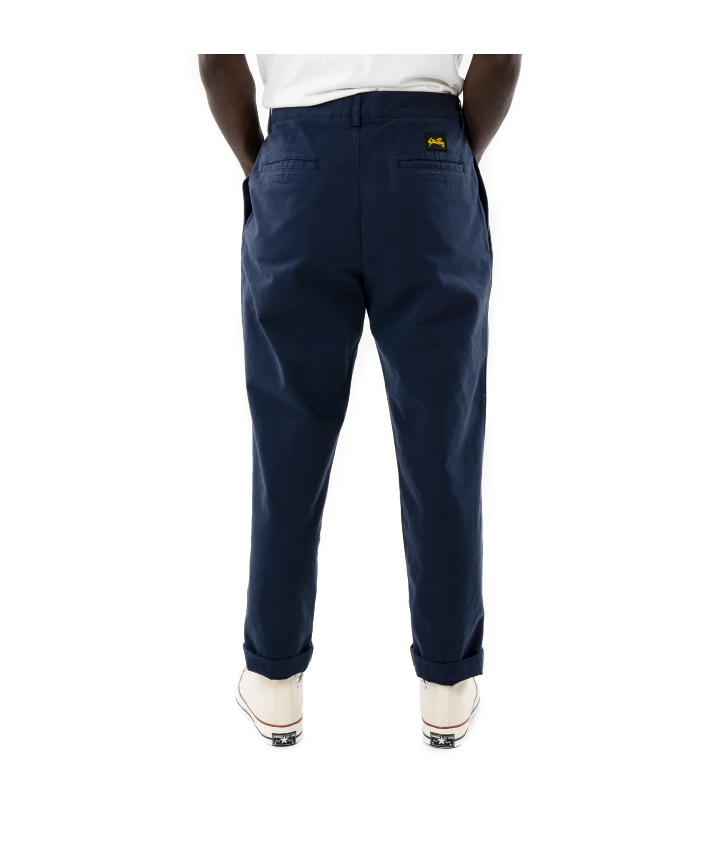 Stan Ray Twill Double Pleat Chino Blau