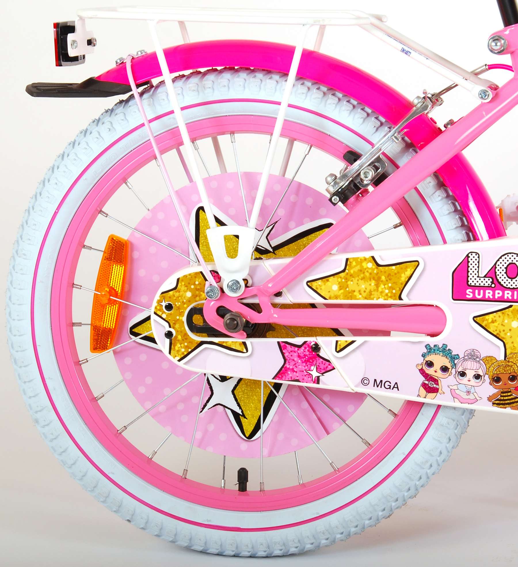 Kinderfahrrad LOL Surprise für Mädchen 18 Zoll Kinderrad für Pink