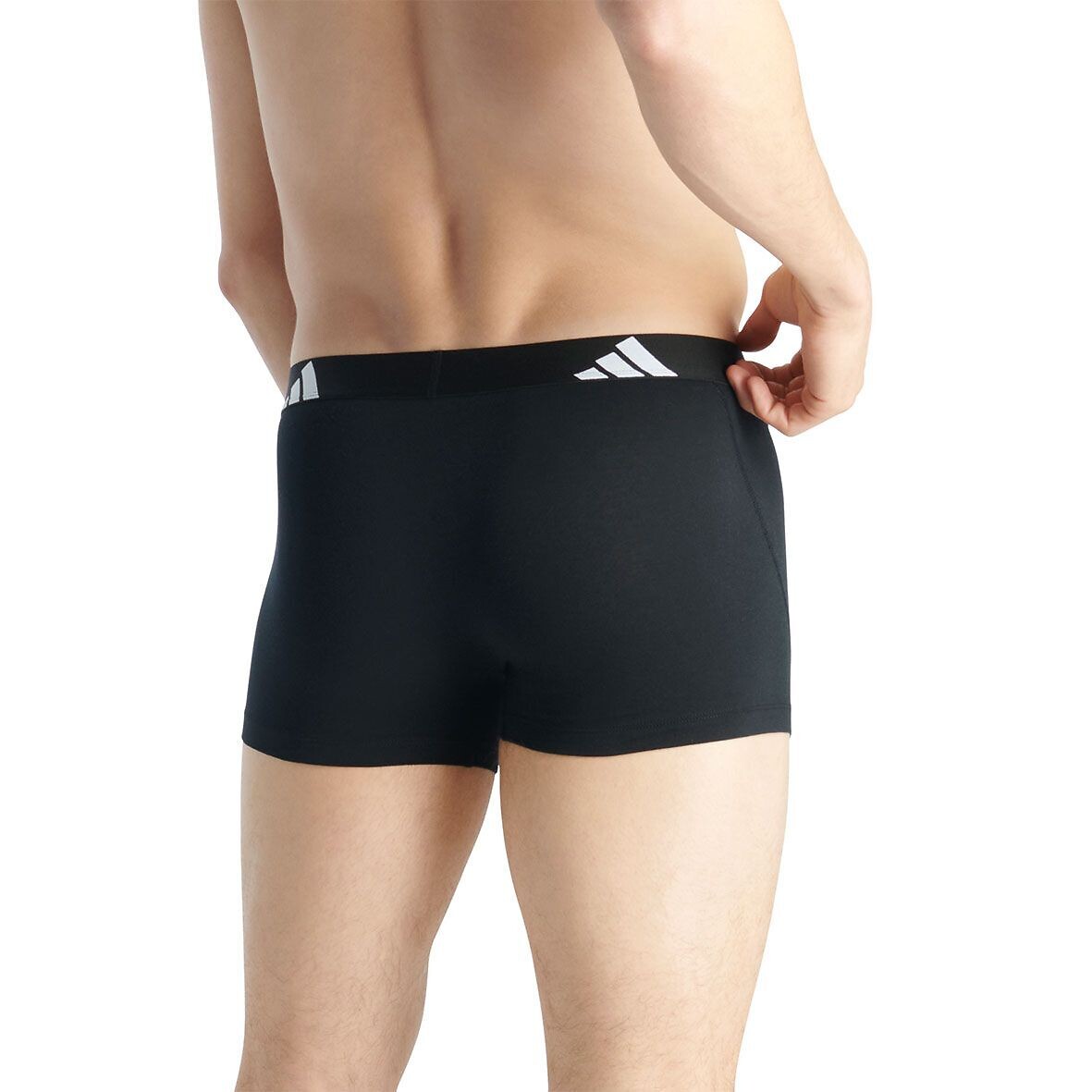 ADIDAS ROUPAS ESPORTIVAS<br>Conjunto de 3 cuecas boxer lisas de algodão, Active Flex