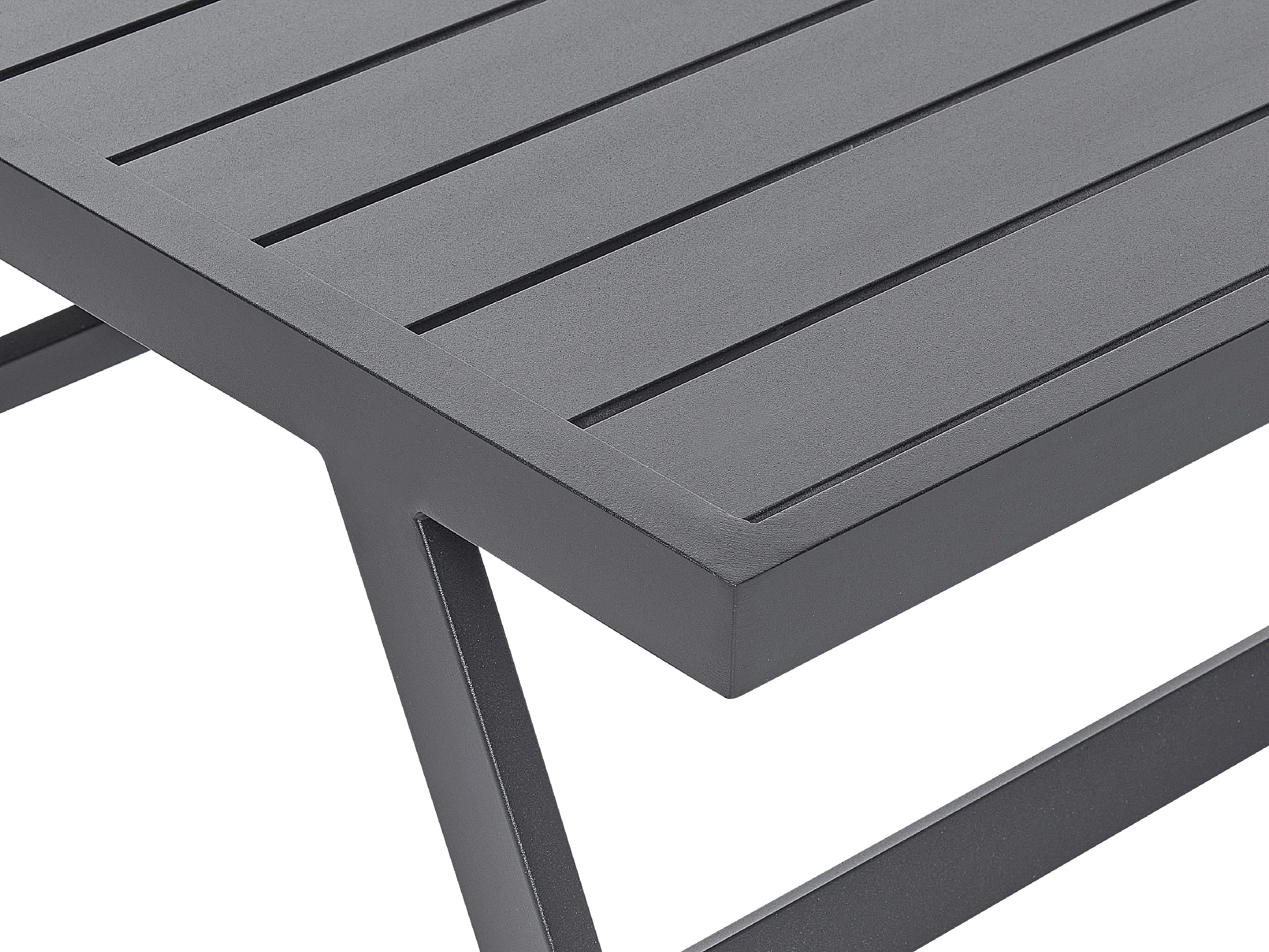 Tuin hoekloungeset met tafel 5-zits COCCORINO Metaal Grijs