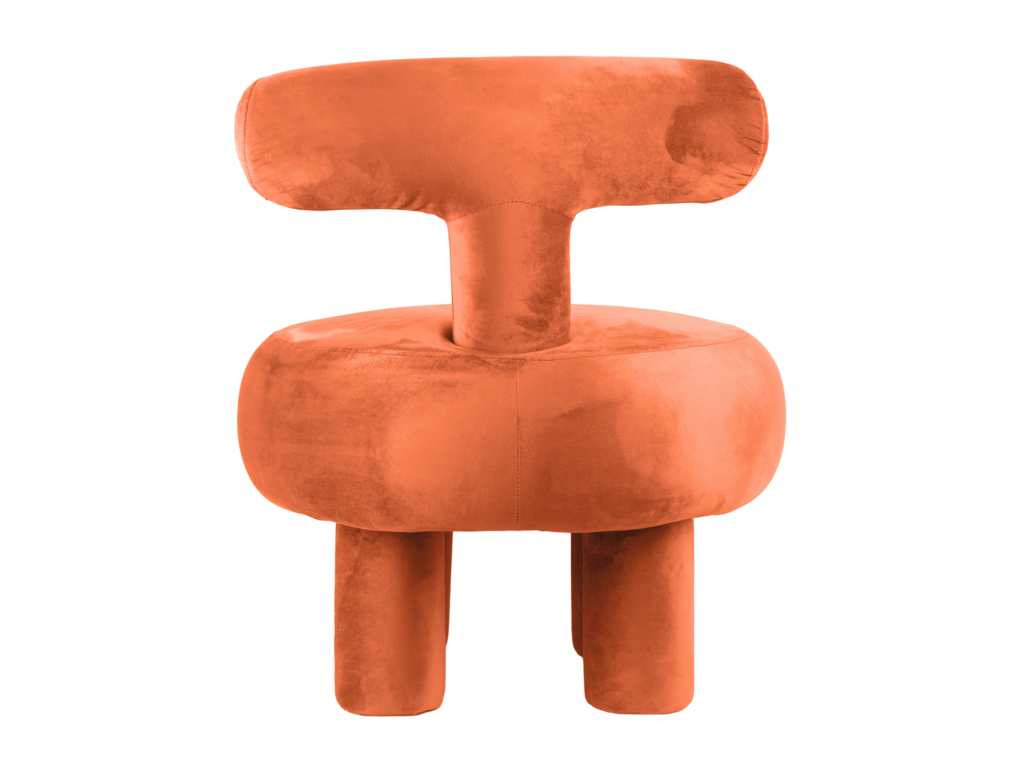 Chair Abrazo velvet peach orange