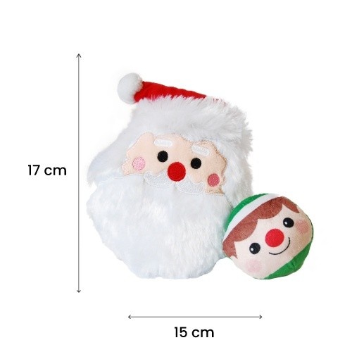 Papai Noel de pelúcia Patasbox para cães