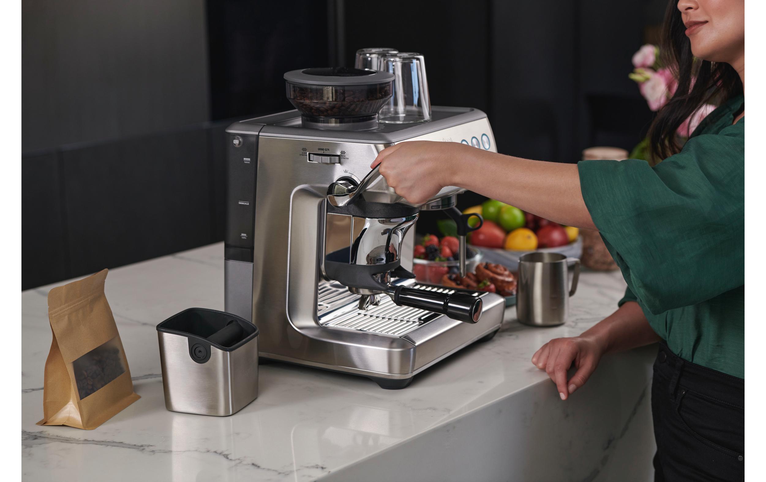 Siebträgermaschine Barista Express Impress Edelstahl<br>Kompakte und vielseitige Espressomaschine für Kaffee in Barista-Qualität