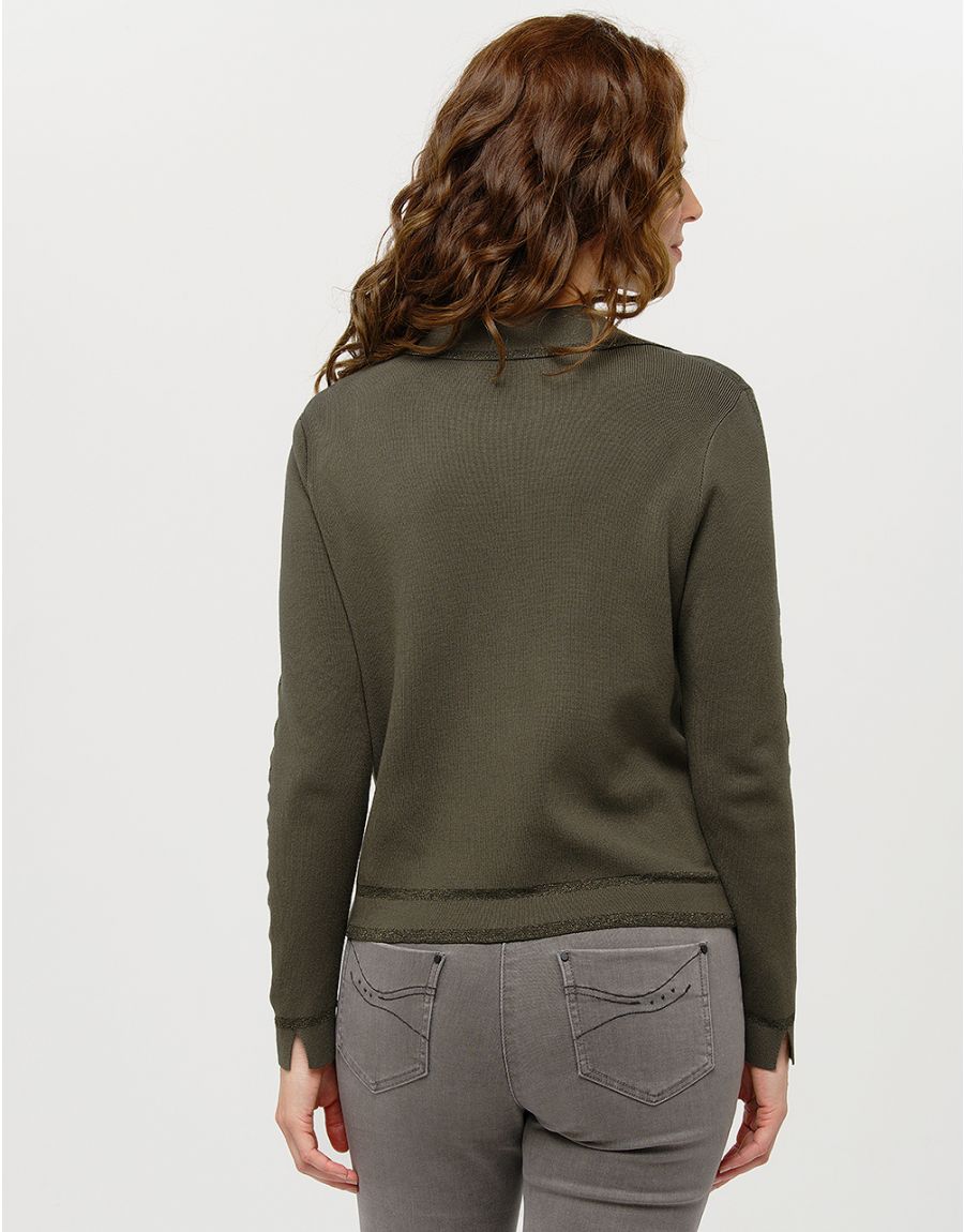 Gilet irisé vert kaki