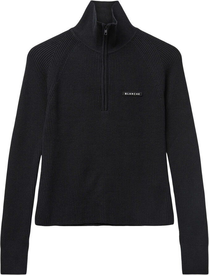 Blanche Carrick Zip Jumper Black