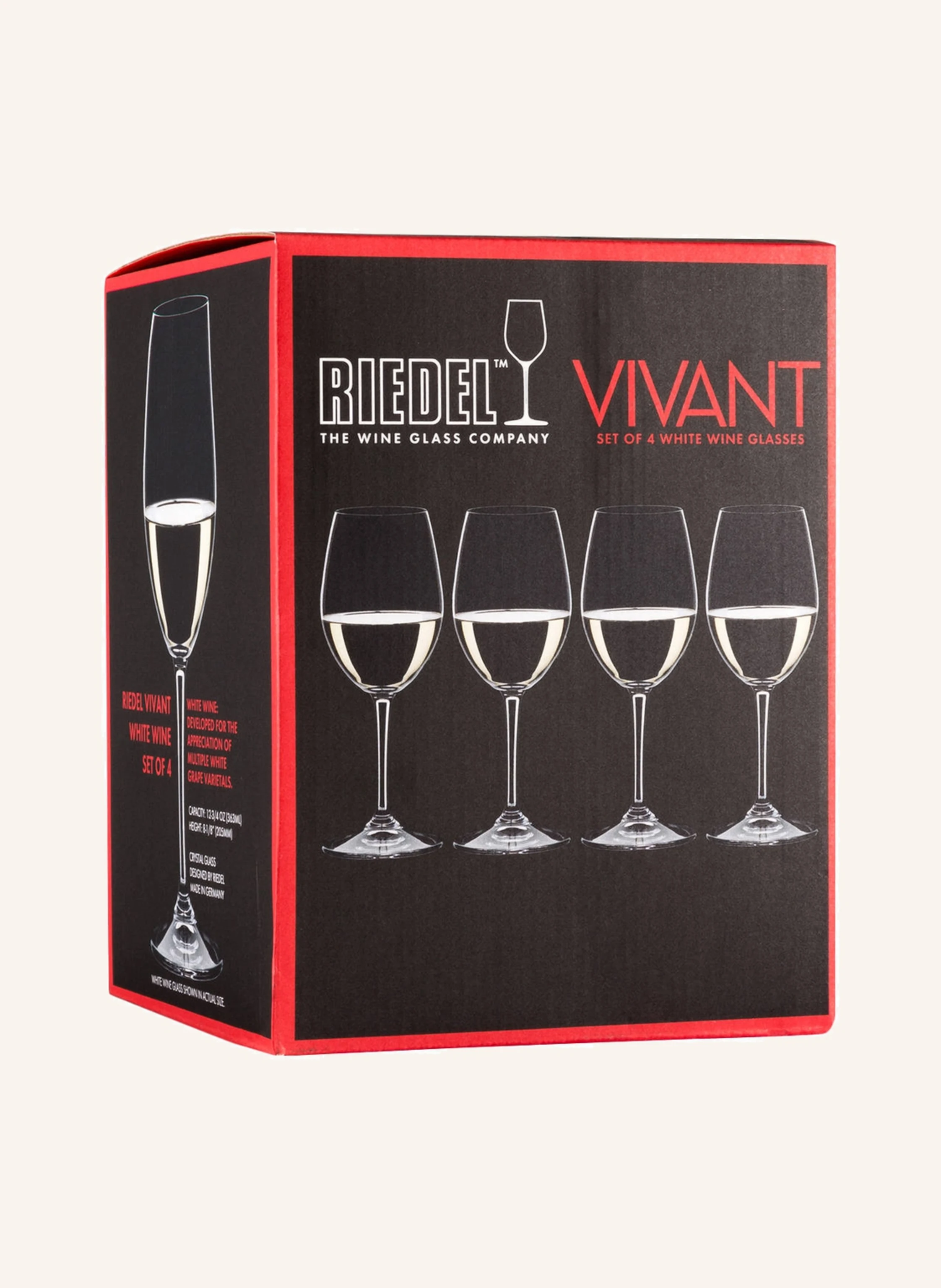 RIEDEL 4er-Set Weingläser VIVANT WHITE WINE